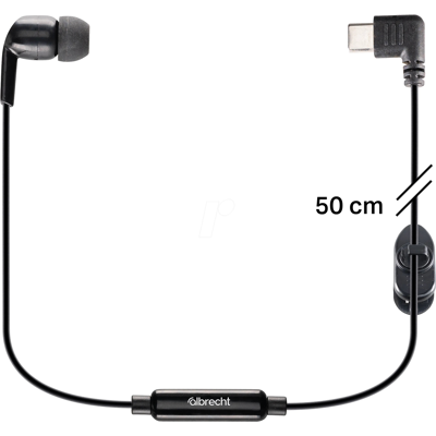 ALBRECHT TTB50 - Zusatz-In-Ear Headset, 50 cm ALBRECHT TTB50 - Zusatz-In-Ear Headset, 50 cm