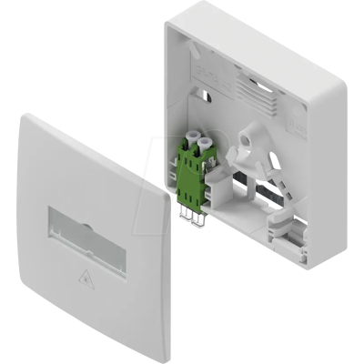 D.CENTER DCE GFTA421K - FTTH Anschlussdose, 1x LC Duplex, teilbestückt D.CENTER DCE GFTA421K - FTTH Anschlussdose, 1x LC Duplex, teilbestückt