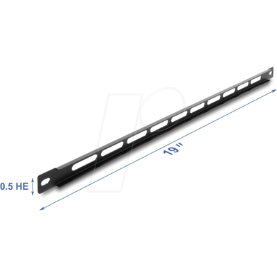 DELOCK 67459 - 19" Panel mit Kabelbinderbefestigung, 0,5 HE, schwarz DELOCK 67459 - 19" Panel mit Kabelbinderbefestigung, 0,5 HE, schwarz