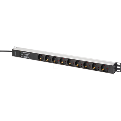 DIGITUS DN-95438 - 19" Steckdosenleiste, 1HE, 9-fach DIGITUS DN-95438 - 19" Steckdosenleiste, 1HE, 9-fach