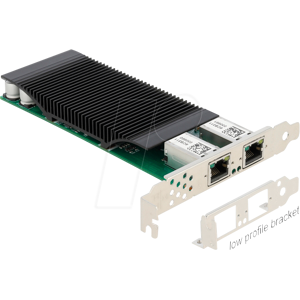 DELOCK 88500 - Netzwerkkarte, PCI Express, Gigabit Ethernet, 2x RJ45