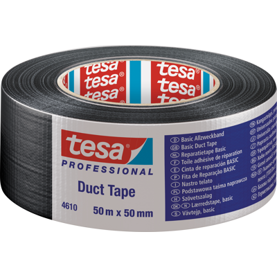 TESA 04610 SW - Gewebeband Professional Duct Tape, 50m x 50mm, schwarz TESA 04610 SW - Gewebeband Professional Duct Tape, 50m x 50mm, schwarz