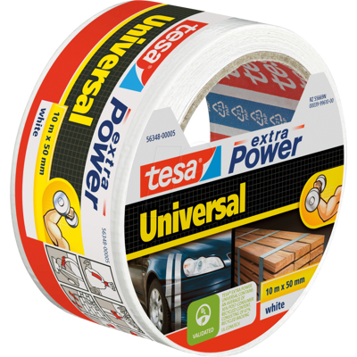 TESA 56348 WS - Folienband tesa extra Power® Universal, 10 m x 50 mm, weiß TESA 56348 WS - Folienband tesa extra Power® Universal, 10 m x 50 mm, weiß