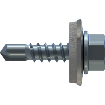 REISSER SCHRAUBENTECHNIK - RST 58983/3 - 4.8 x 20 - Sechskopf mit Druckscheibe - Bohrschraube REISSER SCHRAUBENTECHNIK - RST 58983/3 - 4.8 x 20 - Sechskopf mit Druckscheibe - Bohrschraube