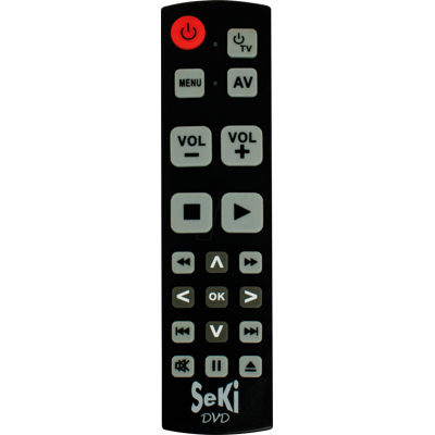 SEKI - SEKI DVD - Schwarz - DVD/Blu-ray/VCR - Fernbedienung SEKI - SEKI DVD - Schwarz - DVD/Blu-ray/VCR - Fernbedienung