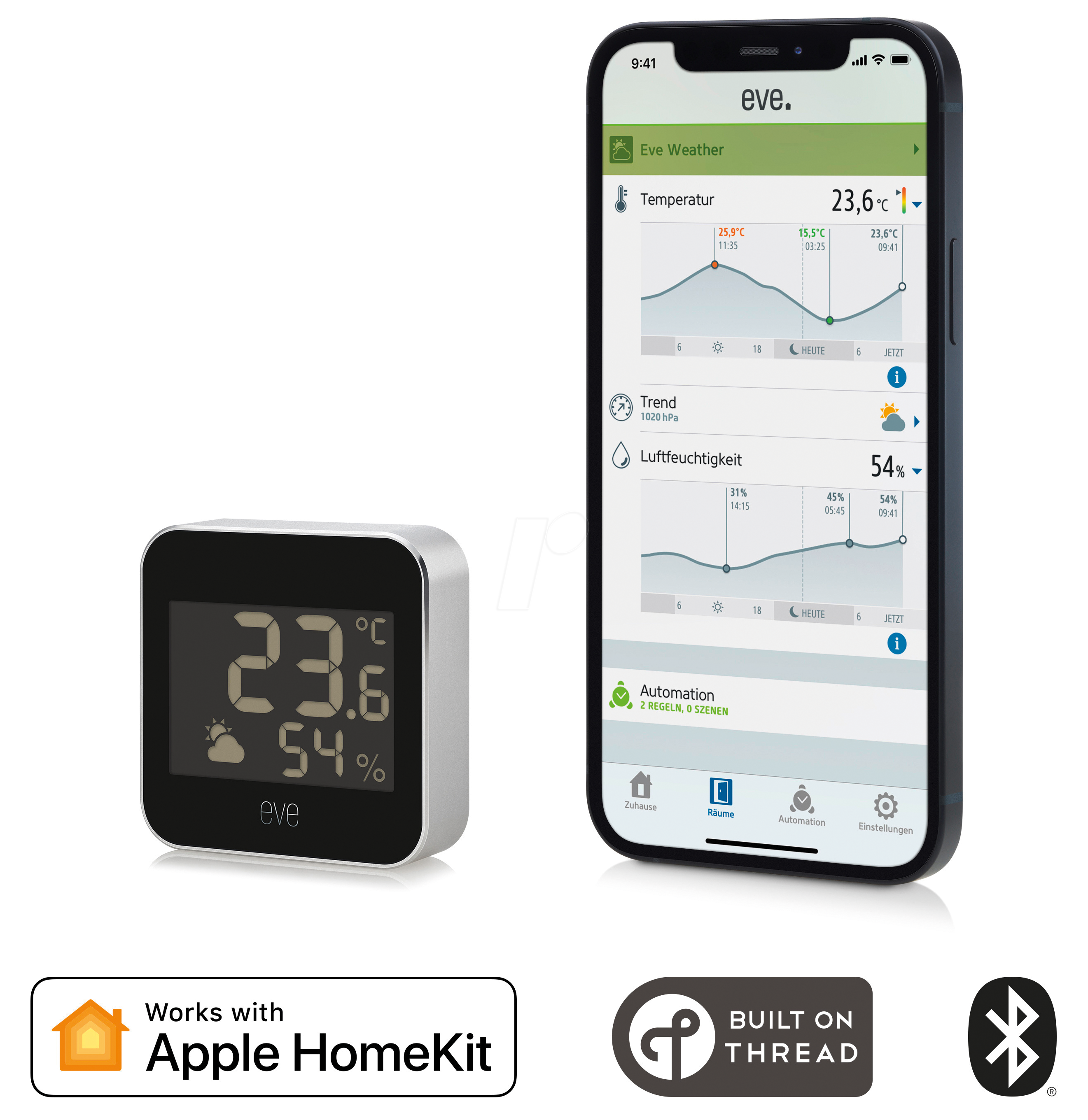 EVE SYSTEMS EVE WEATHER - Smarte Wetterstation, Apple HomeKit