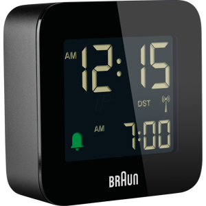 BRAUN BC08B-DCF - Digitaler Funk-Reisewecker schwarz