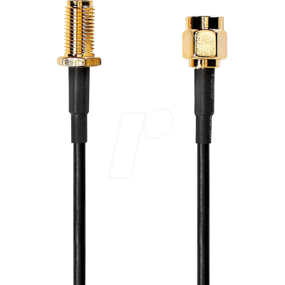 Nedis N CSGL02010BK20 - Antennenkabel, SMA-Stecker / SMA-Buchse, 2 m Nedis N CSGL02010BK20 - Antennenkabel, SMA-Stecker / SMA-Buchse, 2 m