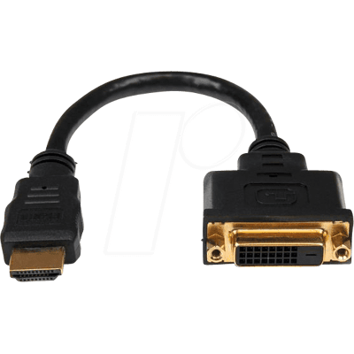 StarTech.com ST HDDVIMF8IN - HDMI Adapter, HDMI Stecker auf DVI 24+1 Buchse StarTech.com ST HDDVIMF8IN - HDMI Adapter, HDMI Stecker auf DVI 24+1 Buchse