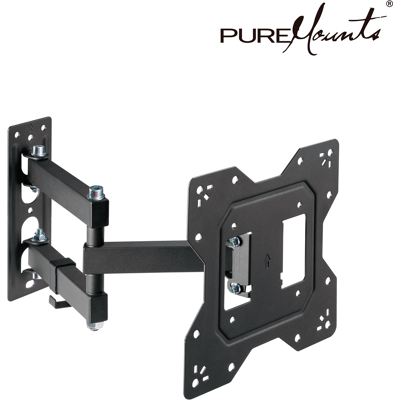 PUREMOUNTS PM-FM14-200 - TV-Wandhalterung, neigbar, schwenkbar, 23" - 43", schwarz PUREMOUNTS PM-FM14-200 - TV-Wandhalterung, neigbar, schwenkbar, 23" - 43", schwarz