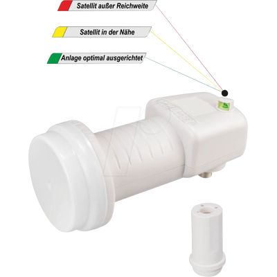 ANKARO ANK EASY FIND - LNB, Single, 40 mm, 4K, 3D ready, Satfinder ANKARO ANK EASY FIND - LNB, Single, 40 mm, 4K, 3D ready, Satfinder