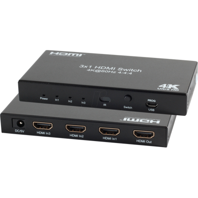 Shiverpeaks HDMI Umschalter 4K/2K HDR 3in / 1out Shiverpeaks HDMI Umschalter 4K/2K HDR 3in / 1out