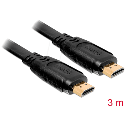 DELOCK 82671 - Kabel High Speed HDMI with Ethernet flach 3,0m DELOCK 82671 - Kabel High Speed HDMI with Ethernet flach 3,0m