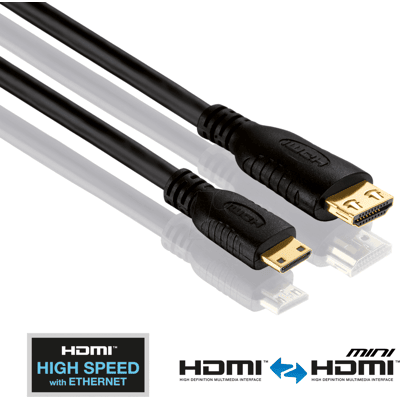 PURELINK PURE PI1200-030 - HDMI/Mini HDMI Kabel - PureInstall Serie 3,00 m PURELINK PURE PI1200-030 - HDMI/Mini HDMI Kabel - PureInstall Serie 3,00 m