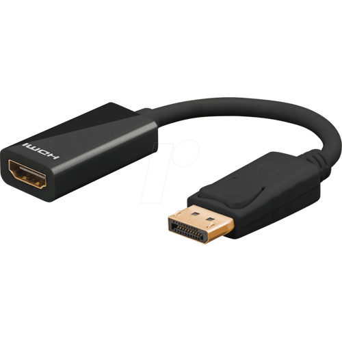 GOOBAY 67881 - DisplayPort Adapter, DP Stecker auf HDMI Buchse