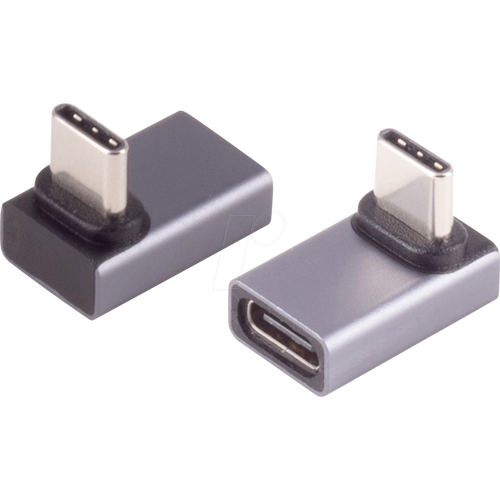 SHIVERPEAKS SHVP BS13-60002 - Adapter USB 4.0 C Stecker > Buchse, 90° Winkel o/u