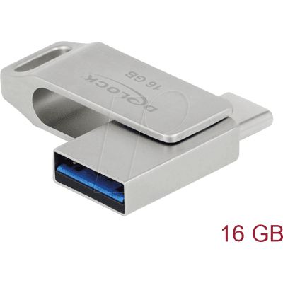DELOCK 54073 - USB-Stick, USB 3.2, 16 GB, USB-C/USB-A DELOCK 54073 - USB-Stick, USB 3.2, 16 GB, USB-C/USB-A