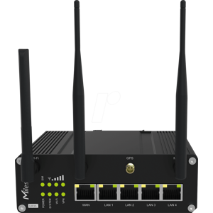 MILESIGHT MIL UR35L04EUGPW - Industrial LTE Router, GPS, PoE, WLAN