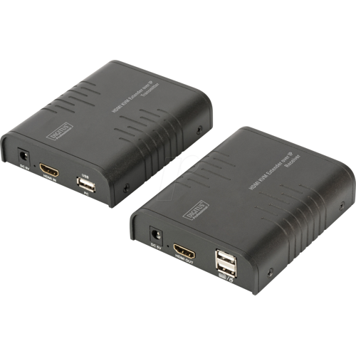 DIGITUS DS-55202 - KVM Extender Set, HDMI, USB, 120 m