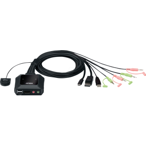 ATEN CS52DP - 2-Port KVM Switch, DisplayPort, Audio ATEN CS52DP - 2-Port KVM Switch, DisplayPort, Audio