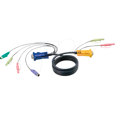 ATEN 2L-5302P - KVM Kabel, VGA, PS/2, Audio, 1,8 m ATEN 2L-5302P - KVM Kabel, VGA, PS/2, Audio, 1,8 m