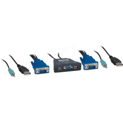 Inter-Tech IT88887170 - 2-Port KVM Switch, VGA Inter-Tech IT88887170 - 2-Port KVM Switch, VGA