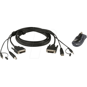 ATEN 2L-7D02UDX2 - KVM Kabel, DVI, Audio, USB, 1,8 m