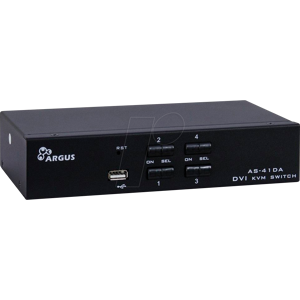 Inter-Tech IT88887201 - 4-Port KVM Switch, DVI