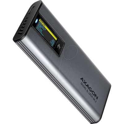 AXG EEM2-SD2 - AXAGON EEM2-SD2 Ext M.2/SATA Gehäuse mit Display AXG EEM2-SD2 - AXAGON EEM2-SD2 Ext M.2/SATA Gehäuse mit Display