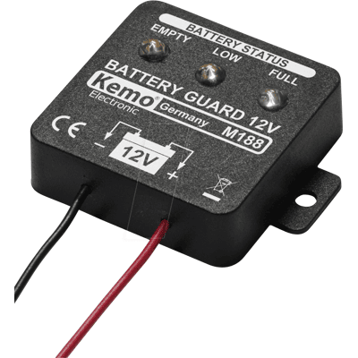 Kemo M 188 - KFZ - Batteriewächter, Modul 188, 12V Kemo M 188 - KFZ - Batteriewächter, Modul 188, 12V