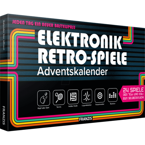 Schokolade Adventskalender 2025: Süße Vorfreude für jeden Tag 11 FRANZIS-VERLAG ADV 67150-9 - Adventskalender - Elektronik Retro-Spiele (DE)