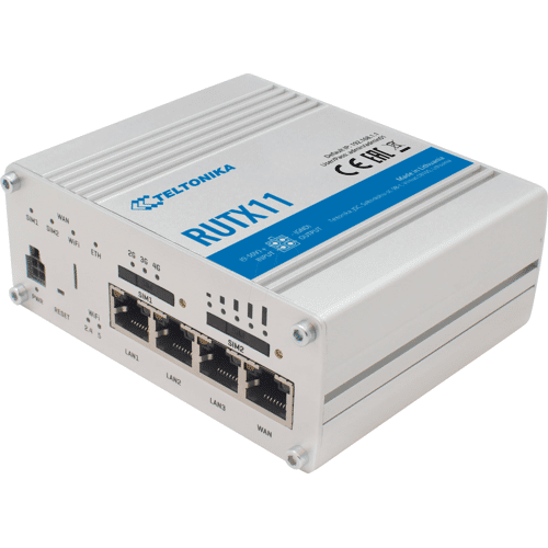 TELTONIKA RUTX11 - LTE Cat6, IoT Router, 4GE, AC WLAN, MU-MIMO, Dual SIM,