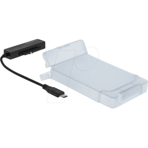 DELOCK 64084 - Konverter USB 3.0 Type-C für 2,5'' SATA mit Gehäuse, 15 cm DELOCK 64084 - Konverter USB 3.0 Type-C für 2,5'' SATA mit Gehäuse, 15 cm