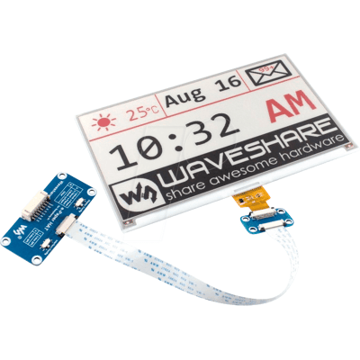 WAVESHARE EPA 7.5 RD - ePaper Display - 7,5 Zoll, schwarz WAVESHARE EPA 7.5 RD - ePaper Display - 7,5 Zoll, schwarz