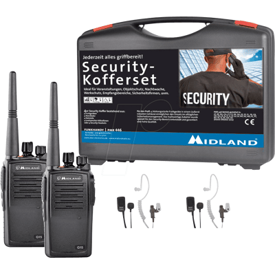 Midland G15 Pro 2er Sicherheitsradio - IP67 Wasserfest, 16 Kanäle Midland G15 Pro 2er Sicherheitsradio - IP67 Wasserfest, 16 Kanäle