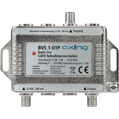 AXING BVS1-01P - CATV-Teilnehmerverstärker AXING BVS1-01P - CATV-Teilnehmerverstärker