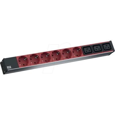 Bachmann BACH 800.2333 - PDU, 1HE, 6x Schutzkontakt, 3x C19 Bachmann BACH 800.2333 - PDU, 1HE, 6x Schutzkontakt, 3x C19