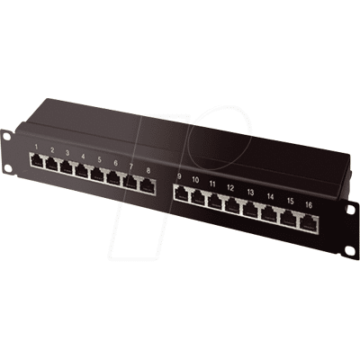 SHIVERPEAKS SHVP 75068 - Patchpanel, 19", 16-Port, Cat.6a SHIVERPEAKS SHVP 75068 - Patchpanel, 19", 16-Port, Cat.6a