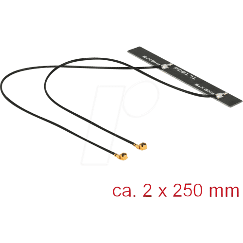 DELOCK 89631 - WLAN Antenne, MHF/U.FL-LP-068