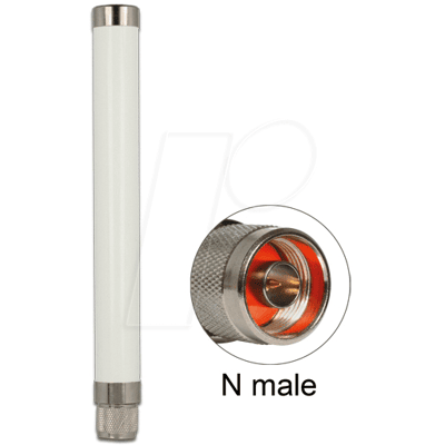 DELOCK 89635 - LoRa-Antenne, 915 MHz, N Stecker 2,13 dBi omnidirektional starr DELOCK 89635 - LoRa-Antenne, 915 MHz, N Stecker 2,13 dBi omnidirektional starr