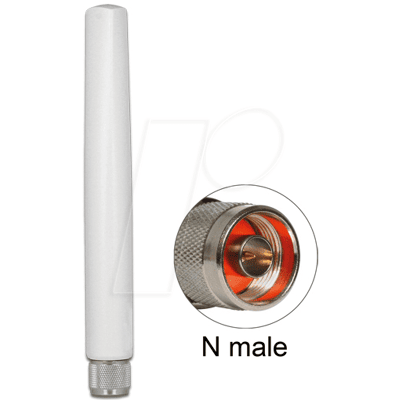 DELOCK 89637 - LoRa 868 MHz Antenne N Stecker 2,09 dBi omni starr outdoor DELOCK 89637 - LoRa 868 MHz Antenne N Stecker 2,09 dBi omni starr outdoor