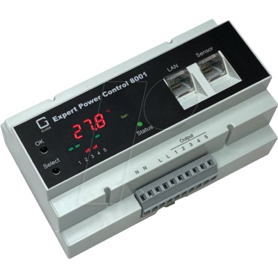 GUDE 8001-1 EPC NET 5x RelaisOut, 1x Sensorport, Messung, Hutschiene GUDE 8001-1 EPC NET 5x RelaisOut, 1x Sensorport, Messung, Hutschiene
