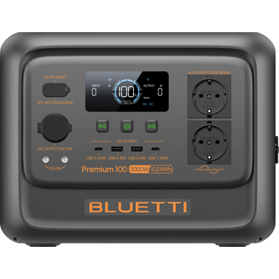 BLUETTI P100V2 - Bluetti Premium 100 V2, Powerstation, 2000 W, 1024 Wh BLUETTI P100V2 - Bluetti Premium 100 V2, Powerstation, 2000 W, 1024 Wh