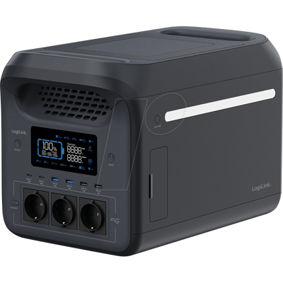 LOGILINK PPS1800 - Tragbare Powerstation, 1800 W, LiFePO4-Akku, Tuya LOGILINK PPS1800 - Tragbare Powerstation, 1800 W, LiFePO4-Akku, Tuya