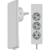 EVOLINE 3-F WS - Steckdosenleiste, EVOline® Plug, 3-fach, 1,5 m, weiß