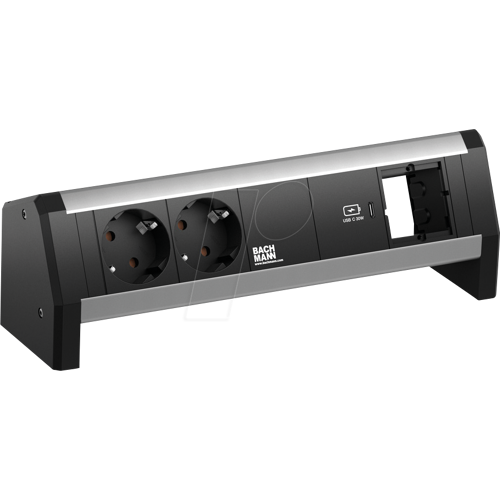Bachmann BACH 902.0815 - DESK 2xSchutzkontakt USB C, USB Charger 30W 1xABD GST18