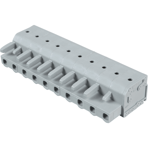 WAGO 2231-210 - Federleiste mit Betätigungsdrückern 10-polig, RM 7,5 mm