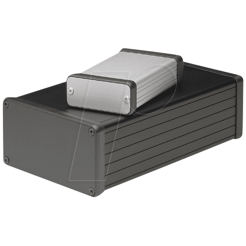 HAMMOND MANUFACTURING 1455N2201BK - Profilgehäuse, 1455 N, 220 x 103 x 53 mm, schwarz