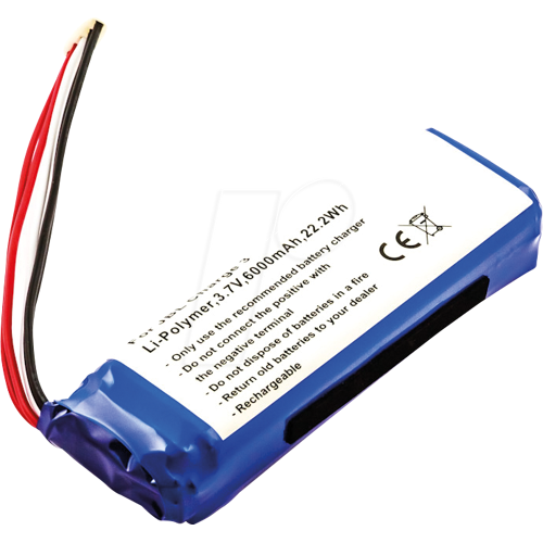FREI AKKU 31189 - Ersatzakku, JBL Charge 3, Li-Po, 6000 mAh