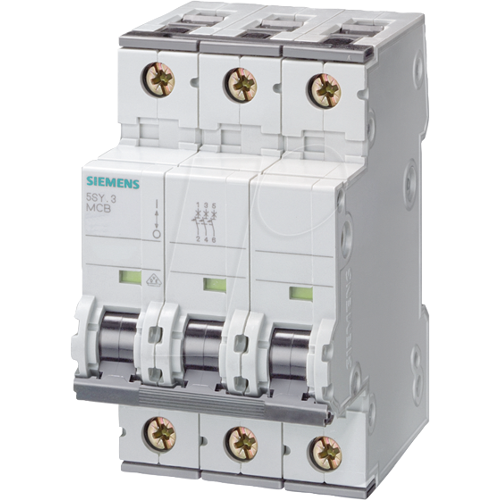 Siemens SIE 5SY6325-7 - Leitungsschutzschalter Char-C, 25 A, 3-pol, 6 kA